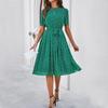 Women European American Polka Dot Lace Up Dress Diyun Spring Summer Collection Fashion Trendy