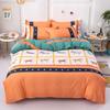 Простыня King Size/Queen Size/полноразмерная простыня, пододеяльник, наволочка, комплект простых постельных принадлежностей из плотного хлопка для спальни