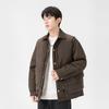 Mens Winter Down Jacket Detachable Vest Splice Warm Couple Coat Solid Color