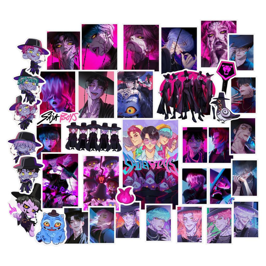 Cartoon Anime Sticker Pack For Laptop, Water Bottle, Skateboard, Luggage, And Journal Decoration