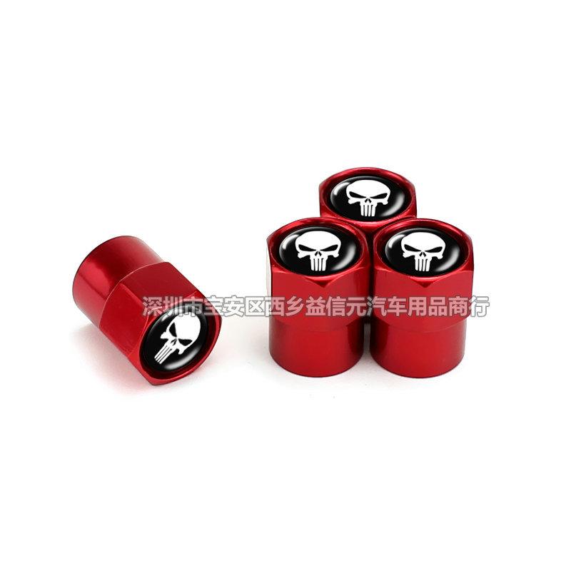 Modified Car Motorcycle Tire Valve Caps Personalized Logo Fanged Skull Valve Core Covers