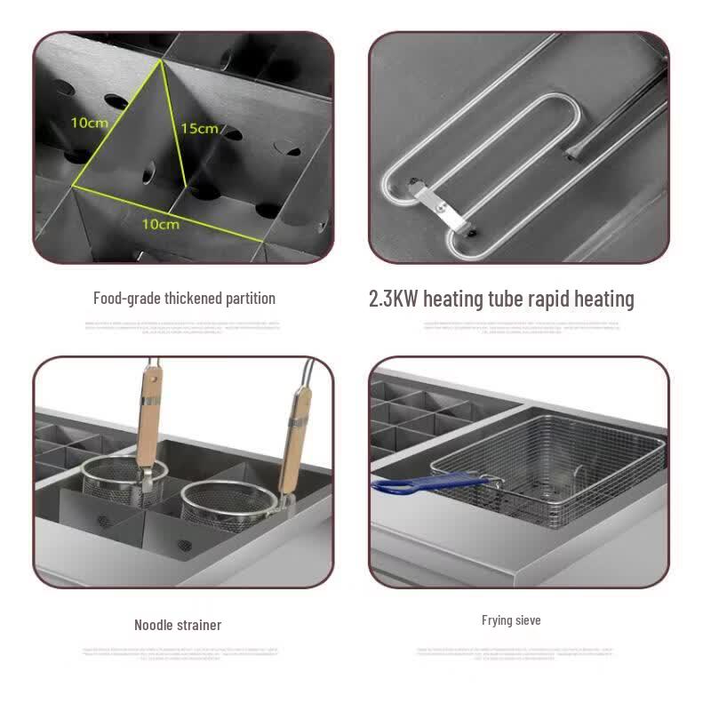 Electric Multi-functional Commercial Hot Pot & Fryer