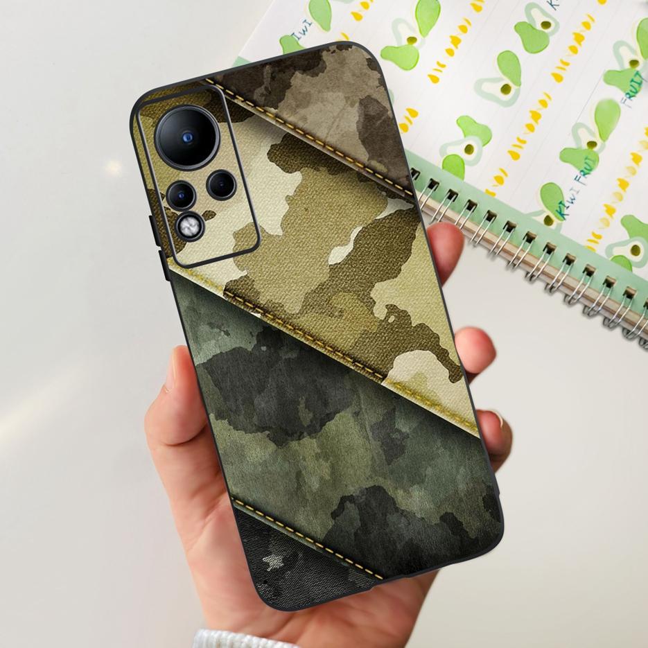 Чехол для Infinix Note 11 X663 X663B Стильный окрашенный задний чехол 6,7'' Ударопрочный чехол для телефона Для Infinix Note 11 Note11 Мягкий чехол