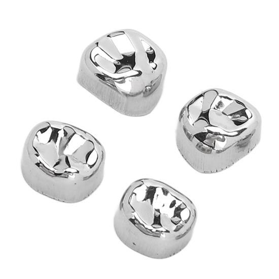 12 шт., зубные металлические коронки из нержавеющей стали, восстанавливающие жевательную функцию, металлические коронки для взрослых