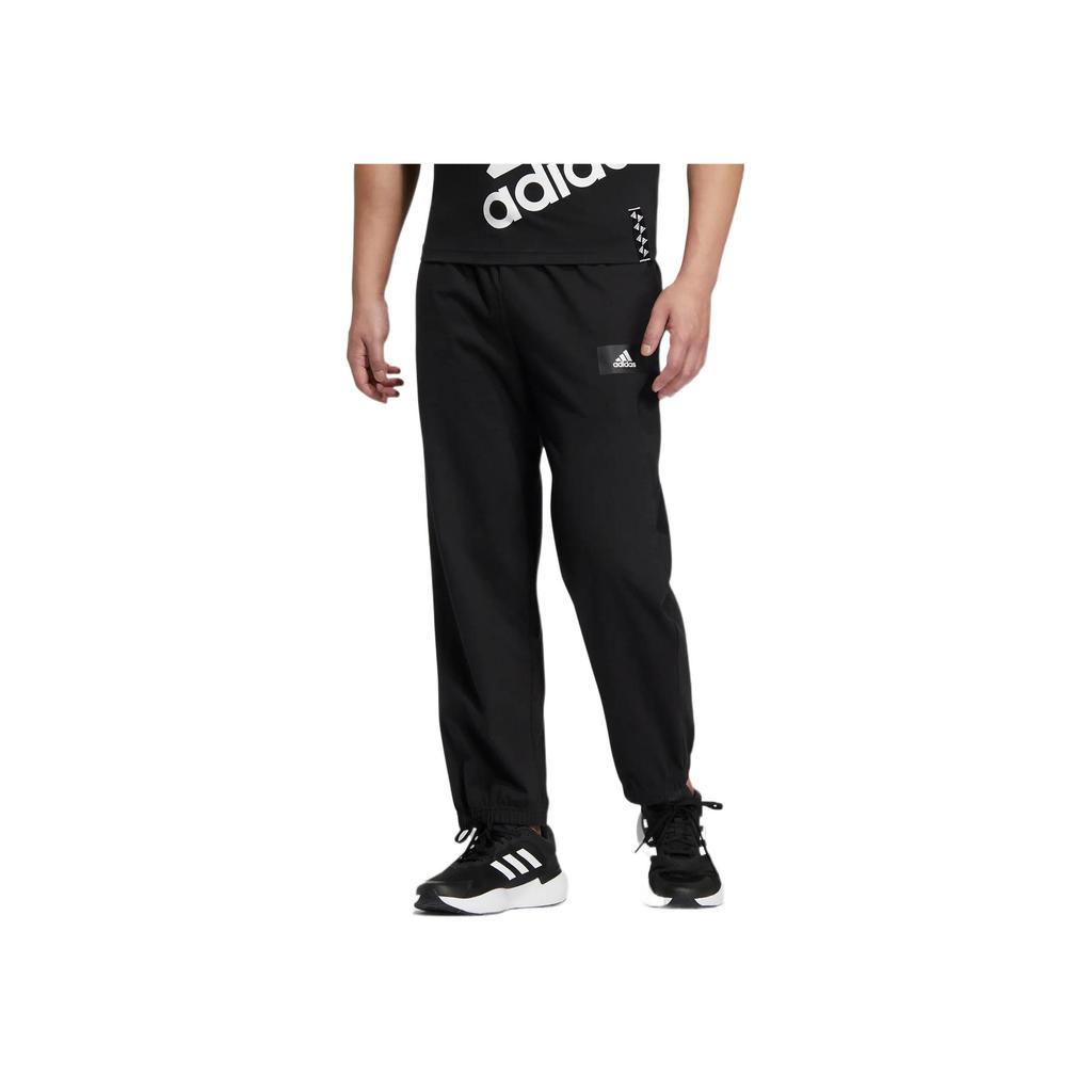 adidas Брюки из джерси с маленьким логотипом, мужские брюки, черные IC7841
