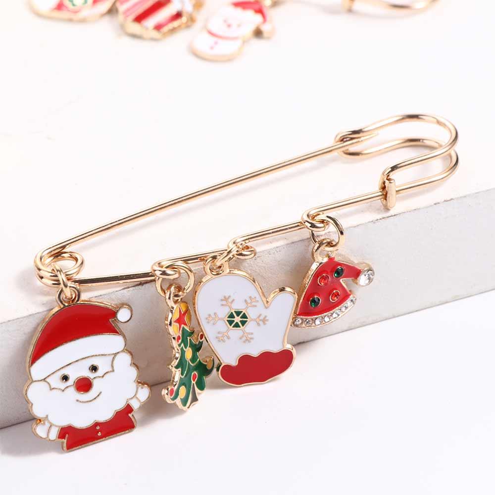Buckle Bag Decoration Tightening Christmas Brooches Dress Shawl Clips Safety Pins Waistband Pin