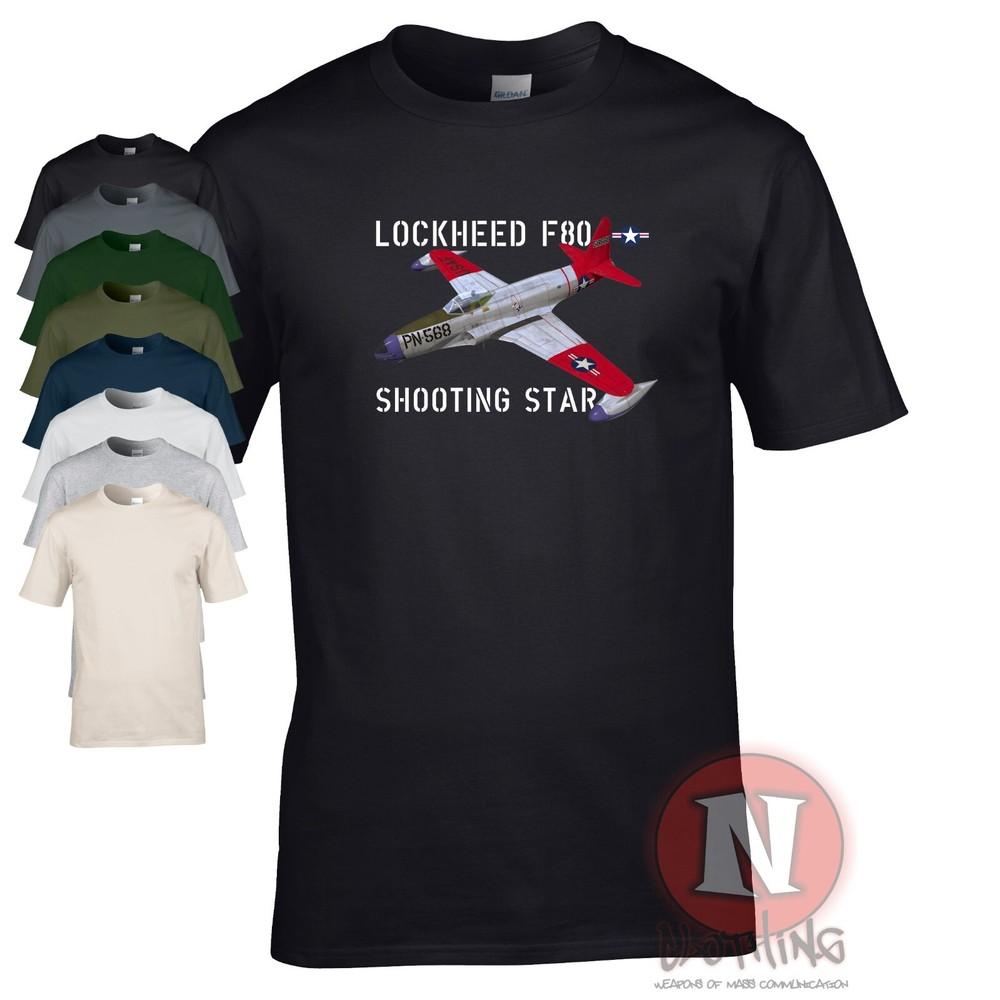 Футболка Lockheed F80 Shooting star истребитель WW2 Холодной войны