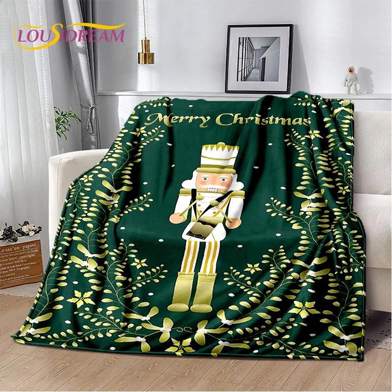 Рождественская елка Щлкунчик Мультяшная Сказки Плед, Мягкий Плед для Дома Спальни Кровати Дивана Пикника Поездки Покрытие Подарок Девочке