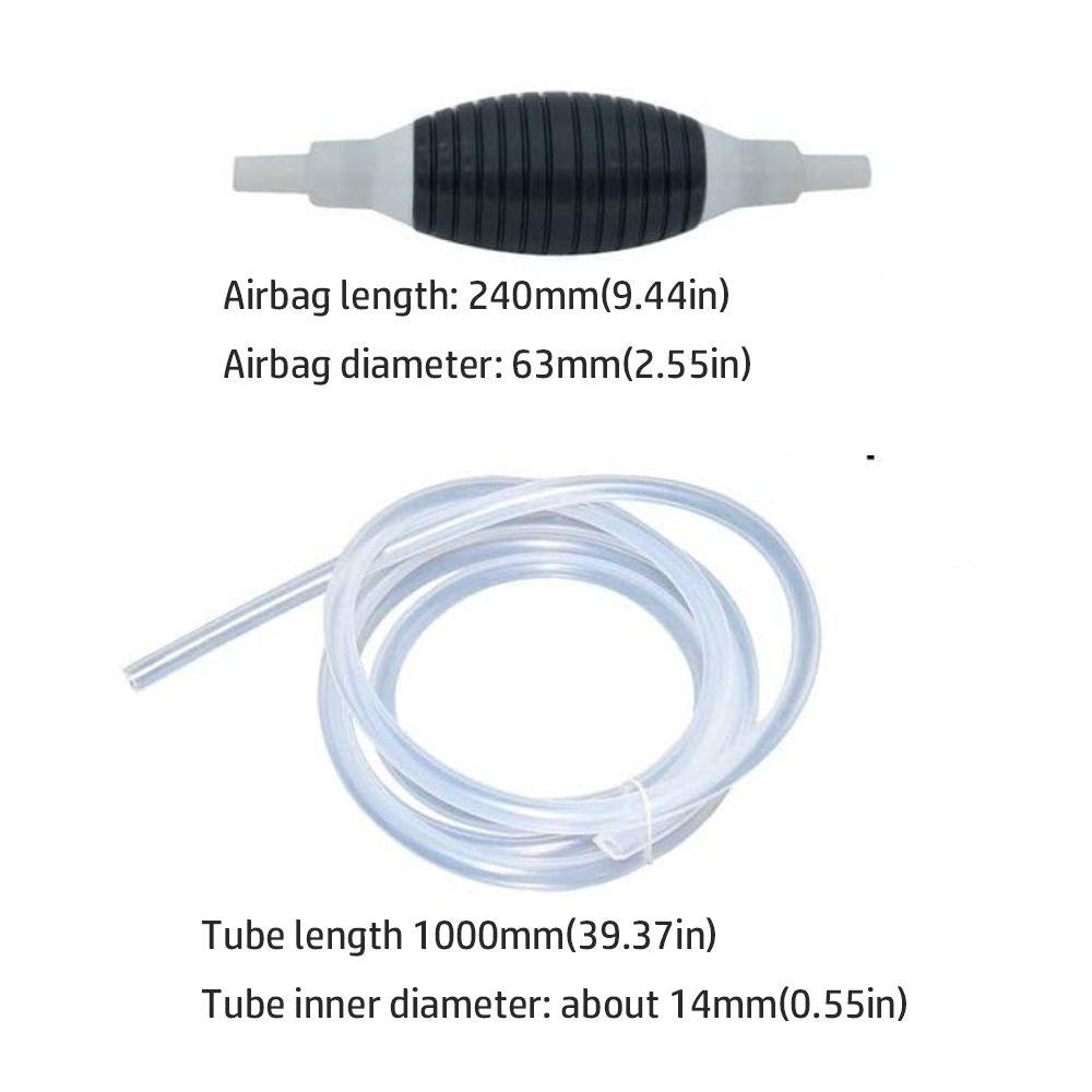 PVC Siphon Pump Thickened Fuel Transfer Pump Portable Liquid Siphon For Gasoline Motor