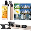 Universal 3 In 1 Fish Eye Wide Angle Clip Macro Fisheye Mobile Phone Camera Lens