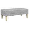 Sofa Set 2 pcs Cloud Grey 173 x 131 x 67 cm Polyester