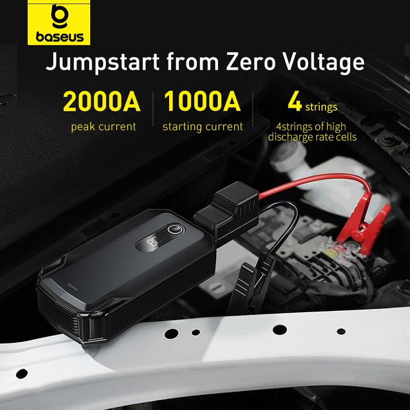 Baseus Super Energy Max автомобильный пусковой агрегат 10000mAh-20000mAh Paak ток 2000A, автомобильный инвертор зарядное устройство преобразователь розетка ЕС блок питания, автомобильный аккумулятор