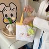 22 Quilted Flower Handbag Cute Embroidered Bento Bag Soft Hand Bag Commute To Work Finishing Bag