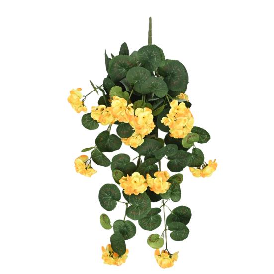 Подвесная искусственная Malus Spectabilis 11 веток Устойчивый к УФ-лучам Реалистичный искусственный цветок Свадебная вечеринка В помещении На открытом воздухе Сад Настенный декор Искусственный цветок