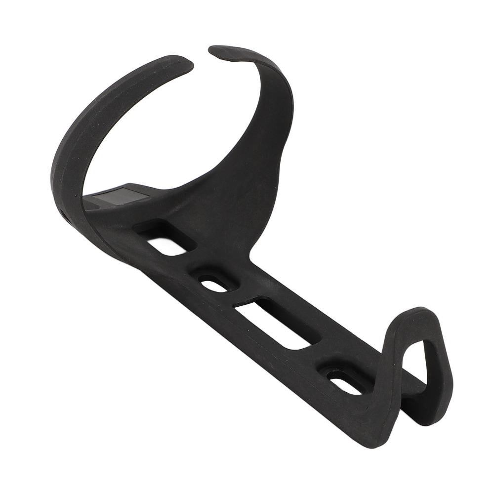 Black Bike Water Bottle Holder Adjustable Bike Cup Holder Rack Cycling Hydration Storage