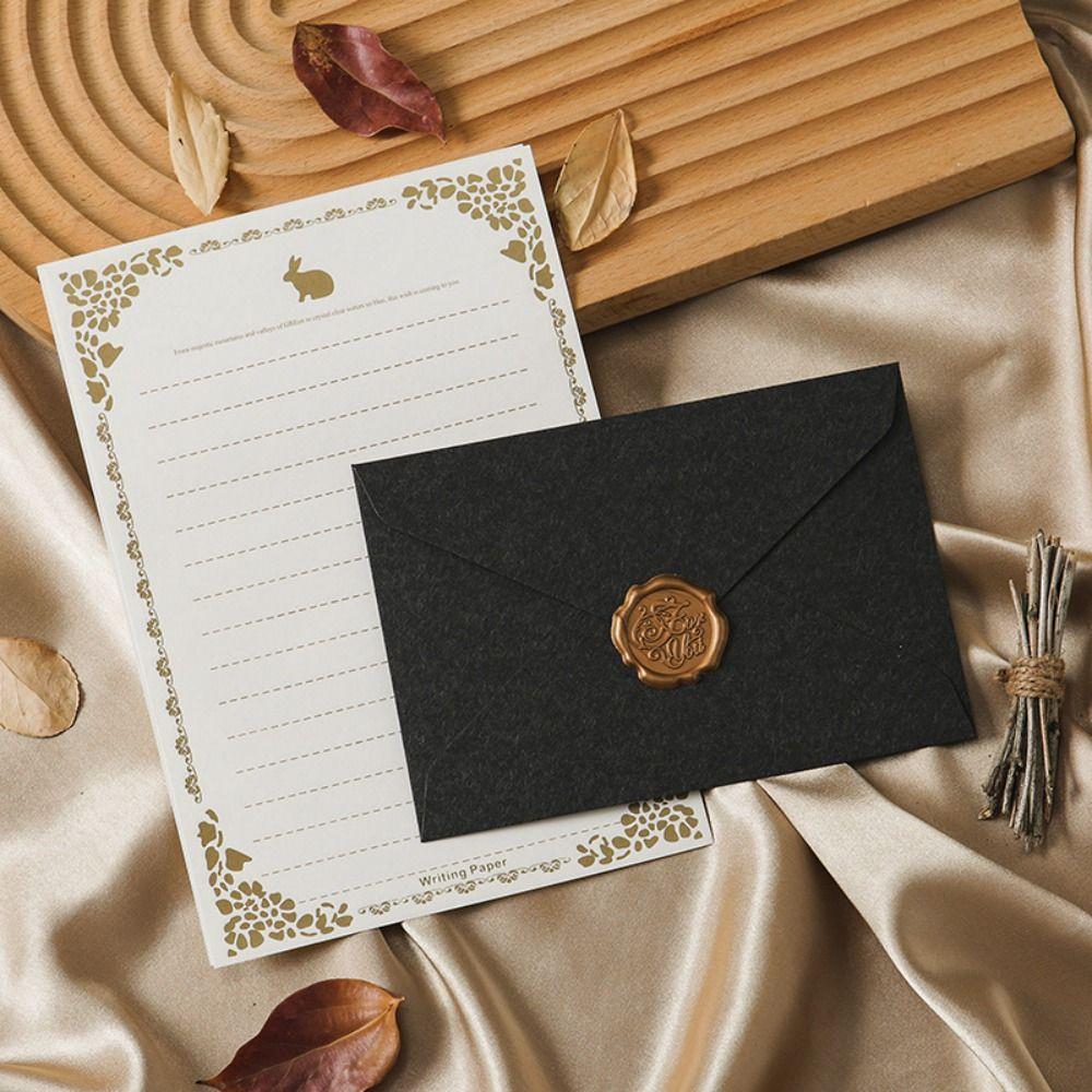 10pcs Vintage Envelopes Set Sheepskin Envelope Invitation Card Decoration Letter Paper Set Romantic Nostalgia Art