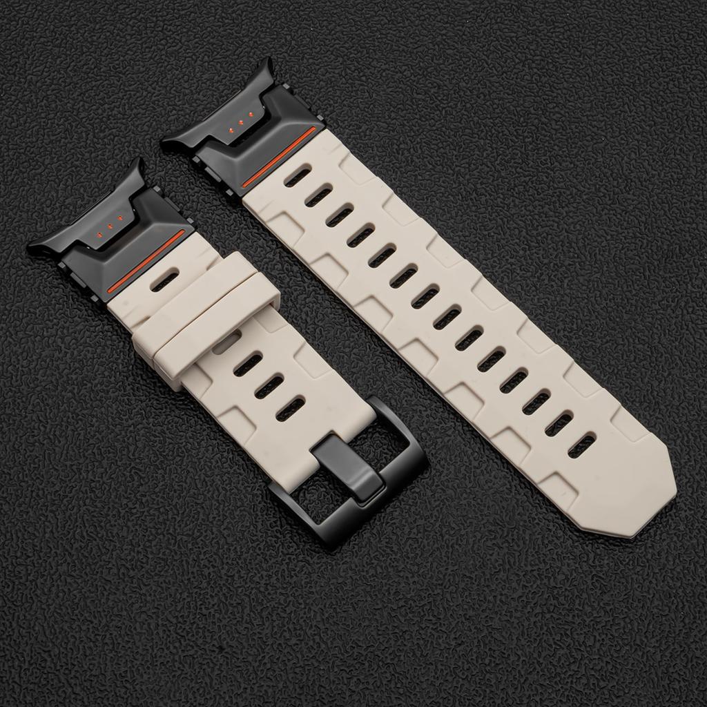 Мягкий силиконовый ремешок-петля для Samsung Galaxy Watch Ultra 47 мм, роскошный мужской спортивный ремешок Galaxy Ultra 2025, браслет с изогнутым концом без зазора