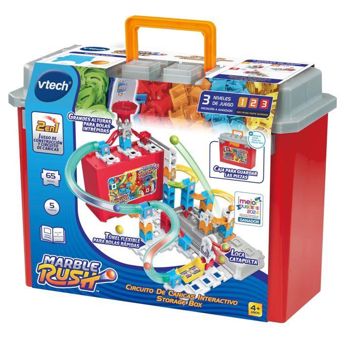 Marble Run Storage Box - VTech - Carrying Case - 70 Pieces - 5 Colored Marbles