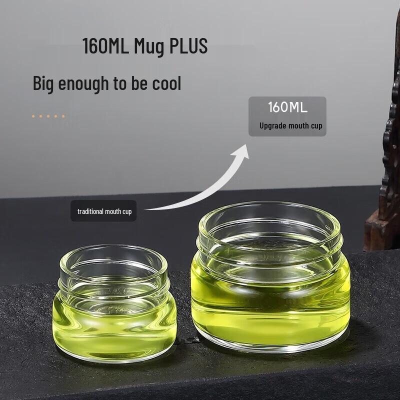 Fuguang Double-Wall Glass Tea Infuser Bottle