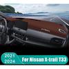 Abaiwai Для Nissan X-trail X Trail Xtrail T33 2024 Коврик-тент на приборную панель автомобиля, защитный от солнца, на стол приборов, нескользящий, 3D-детали