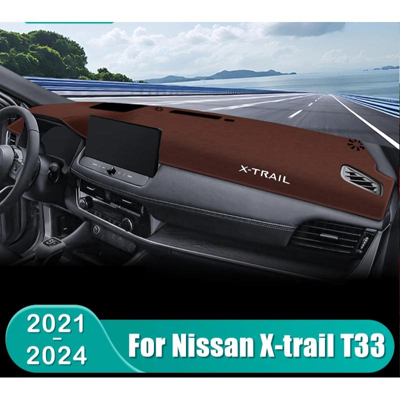Abaiwai Для Nissan X-trail X Trail Xtrail T33 2024 Коврик-тент на приборную панель автомобиля, защитный от солнца, на стол приборов, нескользящий, 3D-детали