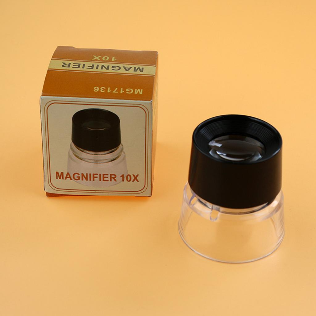 10-кратная ювелирная лупа-лупа для ювелирных изделий, монокль с петлей для глаз - карманное увеличительное стекло для ремонта часов, монет, драгоценных камней, марок