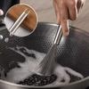 1-2Pc Stainless Steel Pot Brush Long Handle Multi-Functional Cleaning Brush Hanging Washing For Kitchen Sink Pans Scrubber Tools