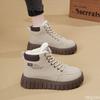 Мода Модный универсальный Теплый Высокий верх Короткие ботинки Зима Новый стиль Плюшевая Толстая подошва Повседневная Удобная Трендовая Женская обувь