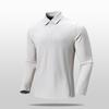 New Autumn and Winter POLO Shirt for Men's Double-skin Grinding Long-sleeved Versatile Casual Lapel Middle-aged and Young Pullover