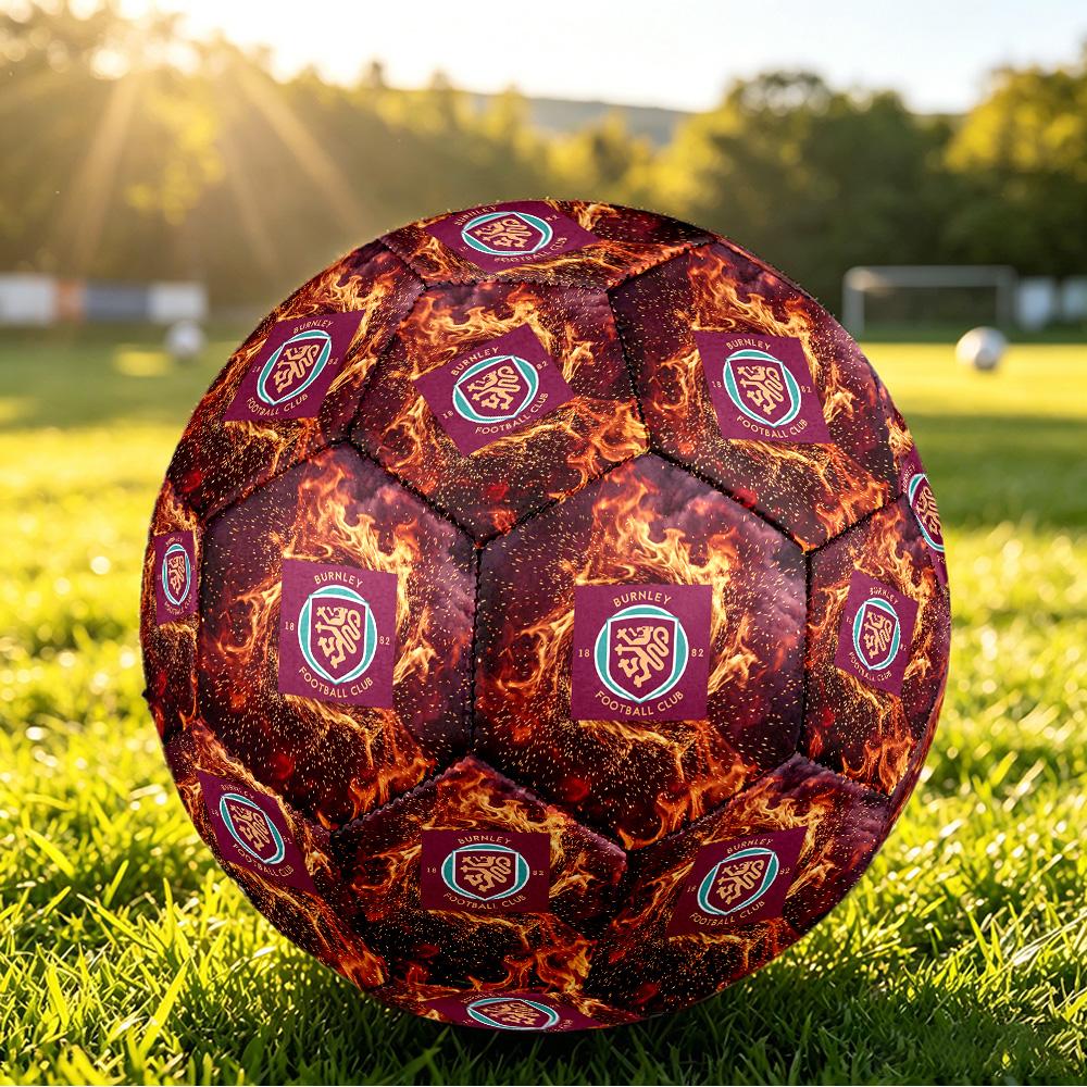 Футбольный мяч Burnley Football, размер 5, с принтом, противоскользящий, для взрослых, сувенир для футбольных фанатов