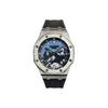 Casio Мужские часы с жидкокристаллическим и аналоговым двойным дисплеем, серия 44 мм, черные, GA-2100-1A(Watch3--)