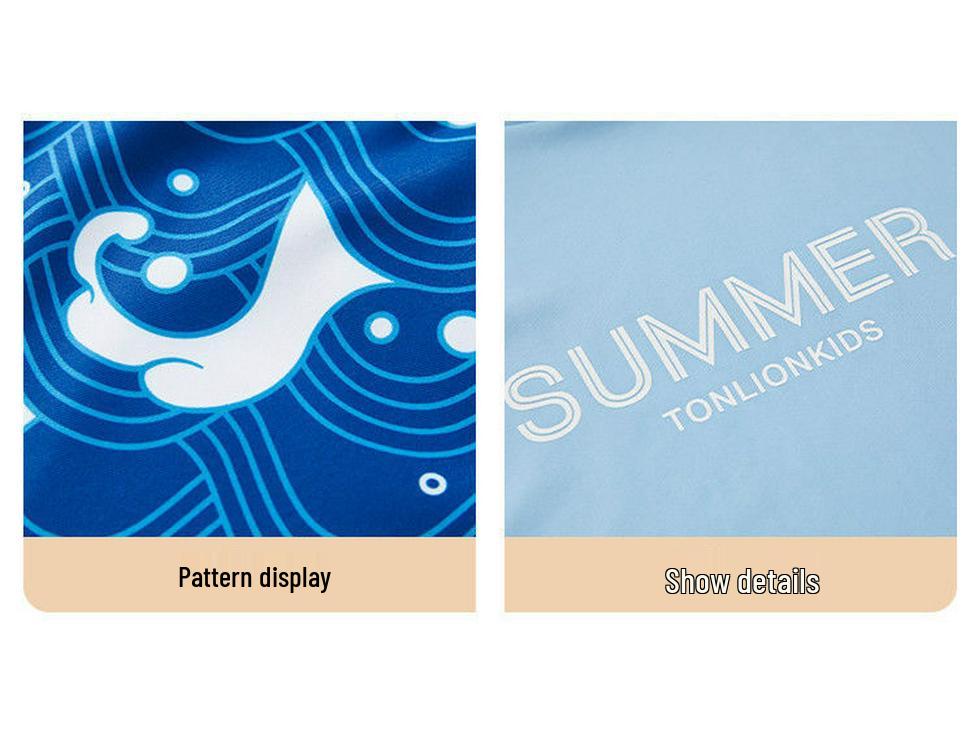 Boys' 2025 Quick-Dry Swimsuit Set – Split Style for Kids & Toddlers