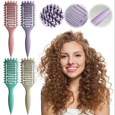 Curl Define Styling Brush Hollow Out Detangling Hair Brush Запутанные влажные вьющиеся волосы Расческа для придания формы локонам Инструменты для парикмахера