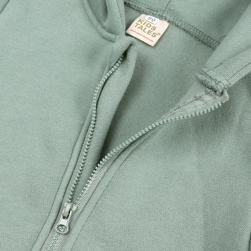 Новые осенне-зимние детские ромперы однотонные детские костюмы мальчики комбинезон комбинезон хлопок малыш девочки с капюшоном одежда