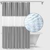 Solid Color Thickened Splicing PEVA Semi-permeable Waterproof Shower Curtain Bathroom Shower Curtain Bathroom Partition Shower Curtain