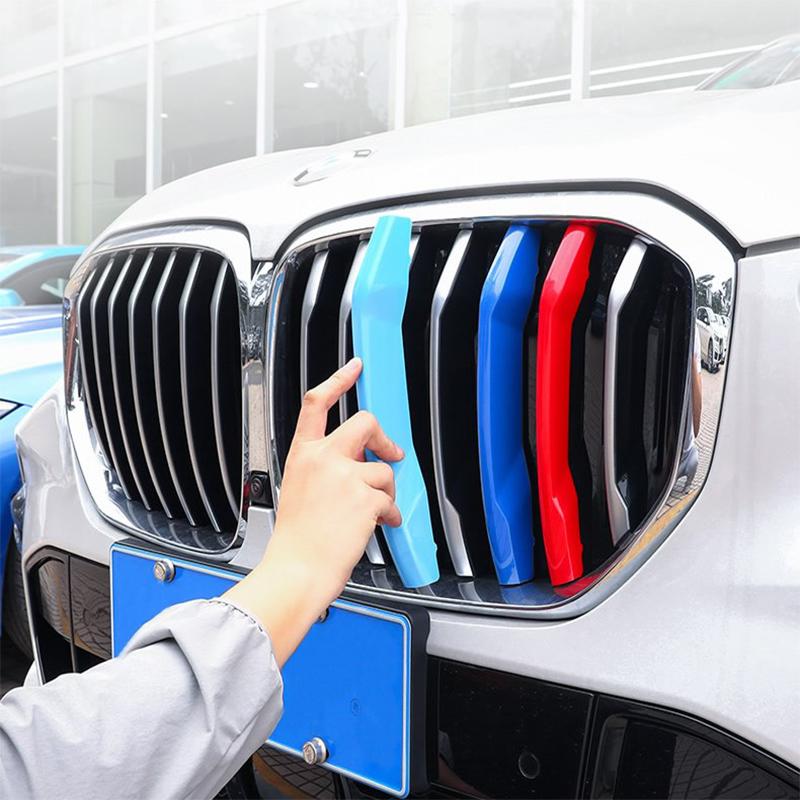 AAAXC1 3 шт. Декоративная полоса для решетки автомобиля Для BMW X1 X2 X3 X4 X5 X6 X7 E84 F48 F49 F39 E83 F25 G01 F26 G02 E70 F15 E53 G05 E71 E72 F16 G06 G07