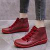 Women's New Women's Boots Retro Women's Shoes Large Casual Short Boots Flat Bottom Boots