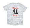 Game Over Bella And Canvas White Marble Shirt Size S Wedding Engageunisext