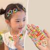 5Pcs/Lot Girls Headdress Rainbow Flower Cute Broken Hair Clips Five Pointed Star Side Bangs BB Hairpin Children Hair Accessories