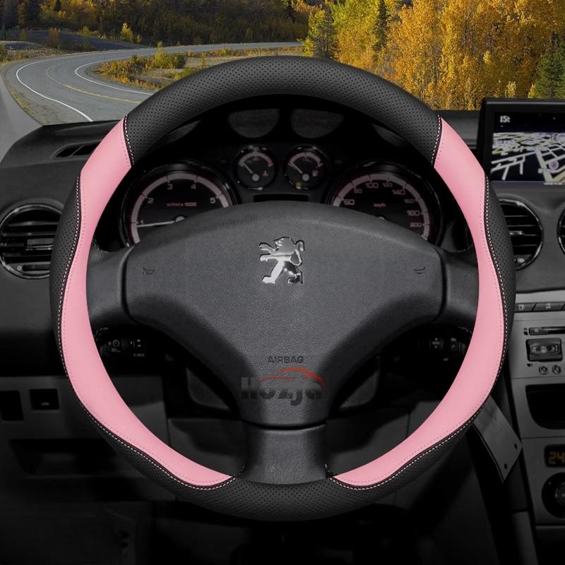 Кожаная накладка на руль автомобиля для Peugeot 307 106 Partner 407 406 306 301 108 607 408 207 206 208 308 508 SW GT 2012 - 2025