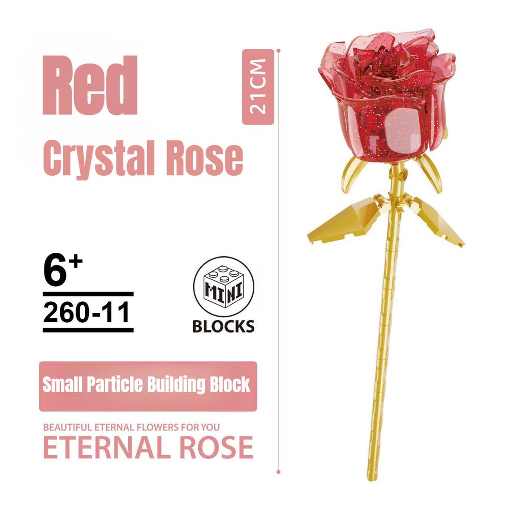Вечный цветок Роза строительный блок игрушка совместима с LEGO сборка украшения для девочек День святого Валентина День учителя подарок