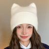 New Warm Wool Hat Women's Cat Ears Pullover Hat Knitted Hat Wool Hat Winter Winter Hats For Women, Beanies For Women, Hats For Women Winter