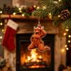 Lightweight Shatterproof Xmas Ornaments 5 Pcs Quirky Bikini Christmas Ornament, Funny 2D Acrylic Santa Claus Horse Novelty Tree Accessories Dachshund