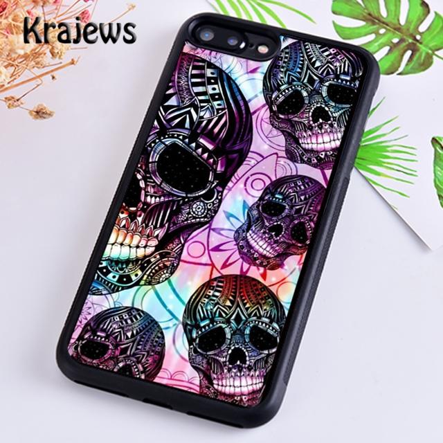 Чехол для телефона Krajews Candy Skull Sugar Day Of The Dead для iPhone 14 5s 6s 7 8 plus X XR XS 11 12 13 pro max Samsung S21 S22 ultra