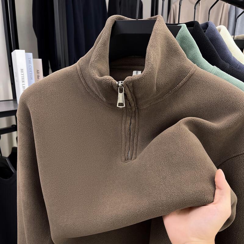 Pierre Cardin Мужская толстовка с полумолнией и воротником-стойкой
