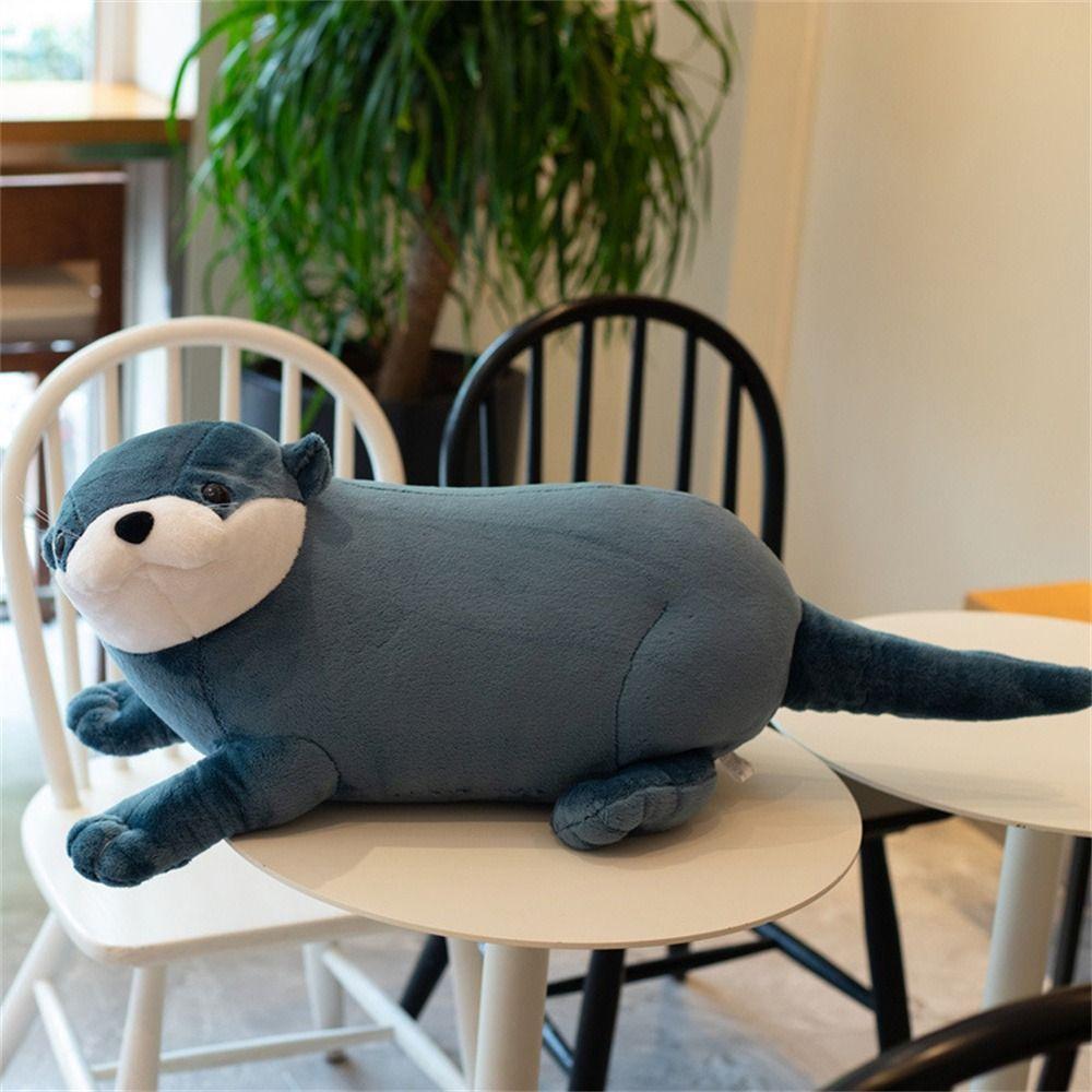 Otter Stuffed Doll Sloth Pillow 40cm 60cm Plush Toy Reallife Otter Stuffed Animal Otter Plush Toy