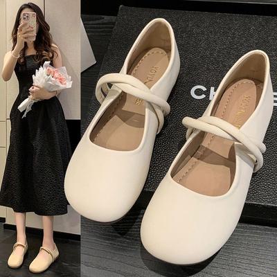 Модная женская обувь на плоской подошве с круглым носком, весна-лето 2025, новая модная универсальная обувь из маленькой кожи, Zapatos De Mujer Tendencia