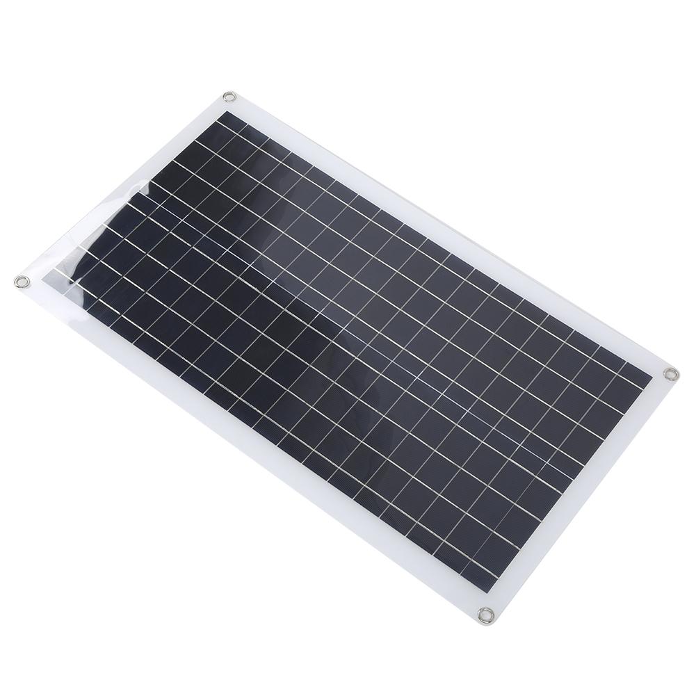 40W Ultra‑Thin Polycrystalline Solar Panel Dual USB Port Charging for Mobile Phone MP3