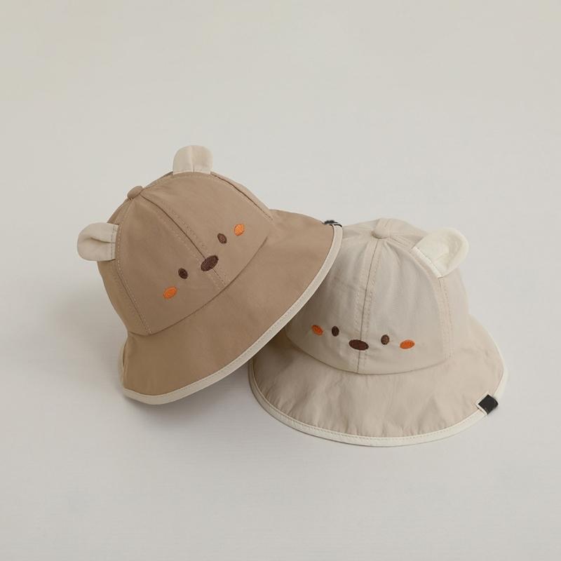 Baby Bucket Hat Spring Summer Casual Sun Protections Hats Lovely Infant Toddlers Basin Caps Windproof Headwear