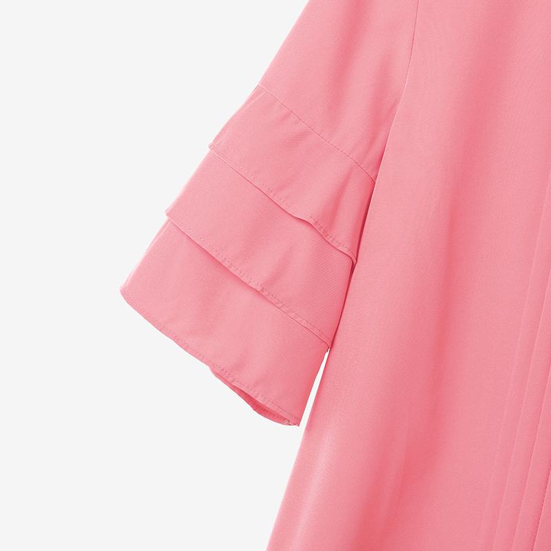 ZANZEA Женская повседневная блузка с круглым вырезом и рукавом 3/4